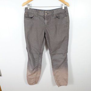 Free People Jeans Womens W 28 Gray Bleached Graded Jogger Lightweight Stretch